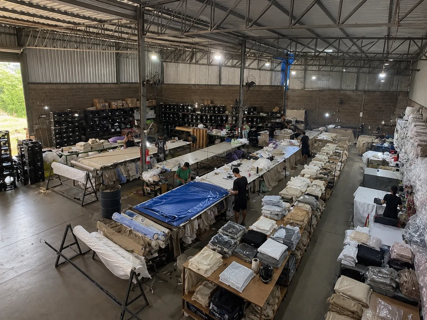 Linha de produção Inova UD — corte e costura